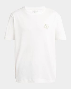 Men's Chest Logo Graphic Crewneck T-Shirt