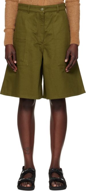 Cecilie Bahnsen Short Annika vert en denim