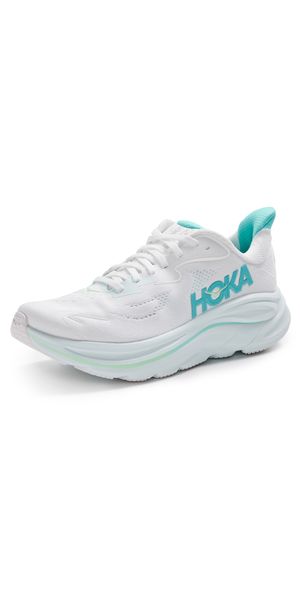 HOKA Clifton 10 Sneakers White/Cielo Blue 5.5