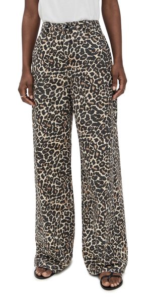 VRG GRL Zia Denim Jeans Leopard XS