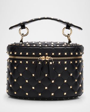 Rockstud Spike Top-Handle Vanity Bag
