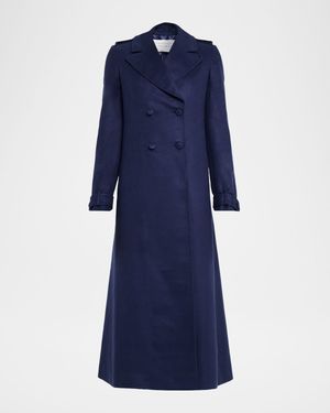 Houstt Double-Breasted Trench Coat