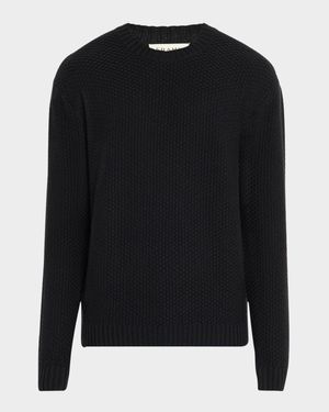 Men's Textured Wool-Cashmere Sweater