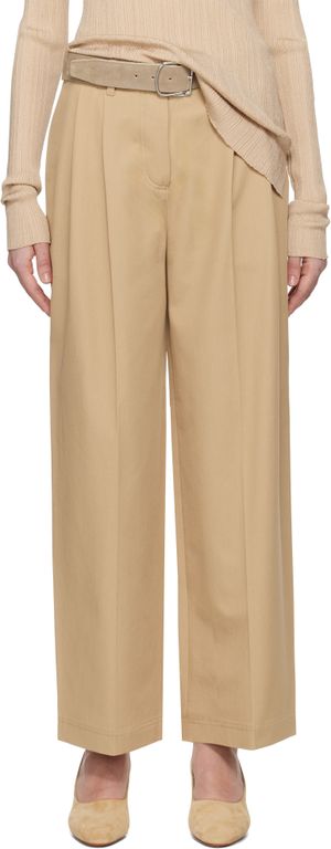 TOTEME Beige Relaxed Chino Trousers