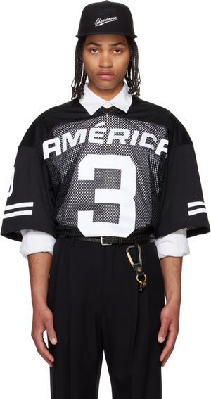 WILLY CHAVARRIA Black 'America' Football Jersey T-shirt