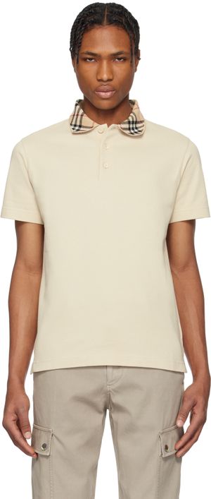 Burberry Beige Cotton Polo