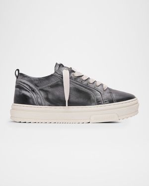 Men's HTN Distressed Leather Sneakers