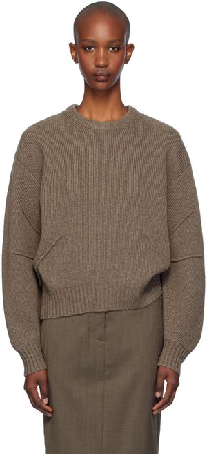 Helmut Lang Brown Apex Sweater