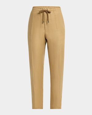 Men's Twill Linen Trousers