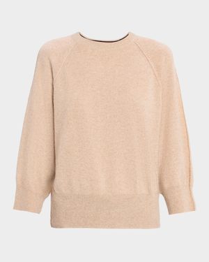 Raglan-Sleeve Cashmere Sweater