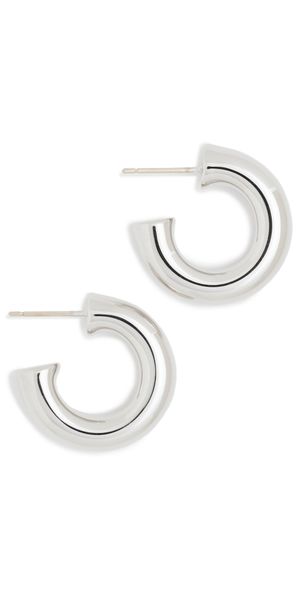 Jennifer Fisher Samira Micro Huggies Silver One Size