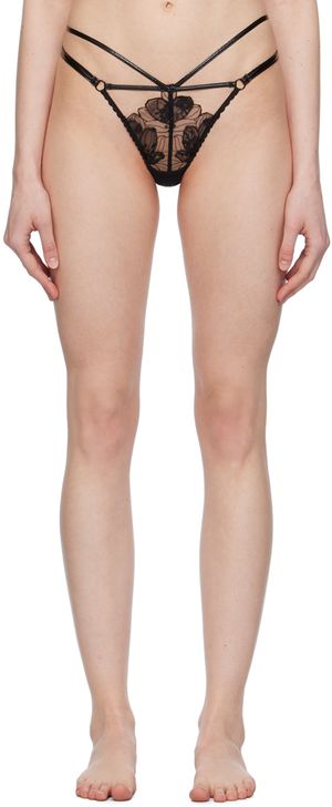 Agent Provocateur Black Litzia Thong