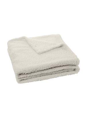 Today Linge De Maison - Plaid polaire uni - Taille 180x220 - Blanc