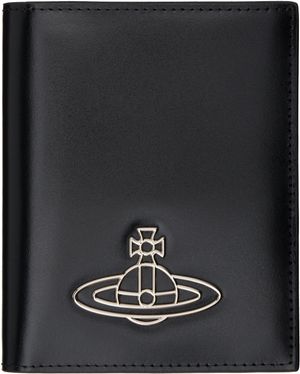 Vivienne Westwood Black Leather Passport Holder