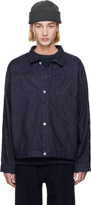 nanamica Blouson court indigo en denim