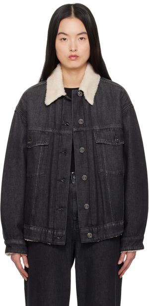 Weekend Max Mara Black Libano Denim Jacket