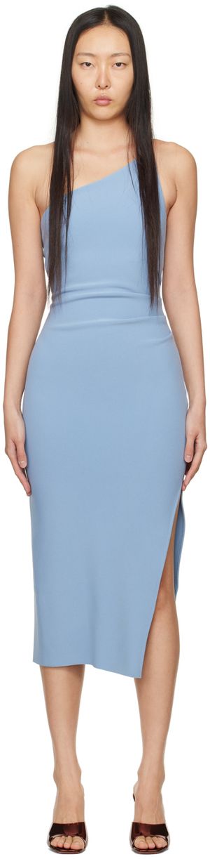 BEC + BRIDGE Robe midi Nala bleue