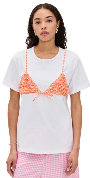 Pitusa Bikini Top T-Shirt Orange Standard