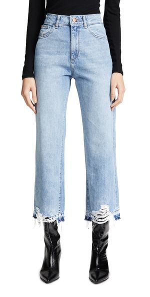 DL1961 Hepburn High Rise Wide Leg Jeans Slate 32