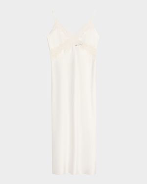 Peony Glamour Lace-Trim Nightgown