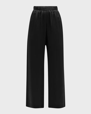 Brynn Wide-Leg Silk Pants