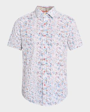 Men's Elgar Seersucker Short-Sleeve Shirt