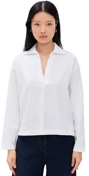 Vince Easy Polo Optic White XS