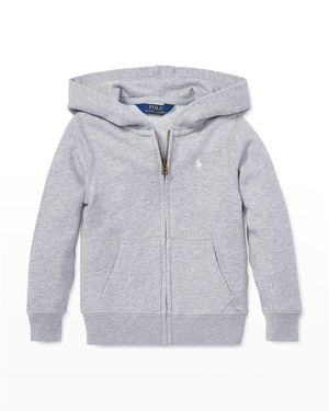 Girl's Drapey Terry Zip Hoodie, Size 2-6X