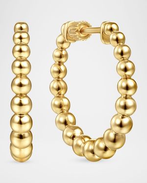 14K Yellow Gold Bujukan Classic Hoop Earrings, 20mm