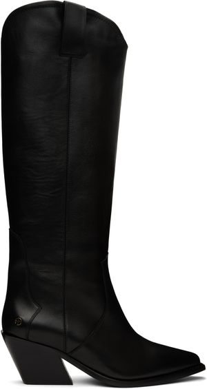 ANINE BING Black Tania Tall Boots