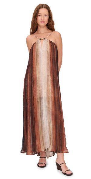 Sabina Musayev Nella Dress Brown Print M