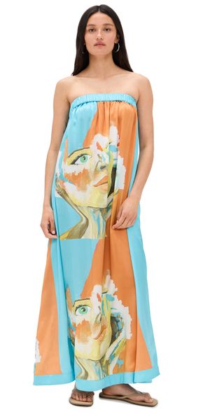 Dur Doux Kesi Strapless Maxi Dress Golden Hour S