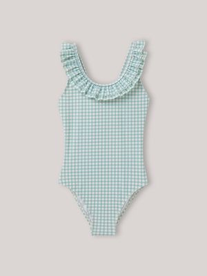 Cyrillus - Maillot de bain 1 pièce - vichy - Taille 16A - Vert