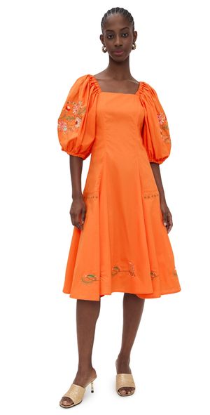 Fanm Mon Cacem Dress Orange S