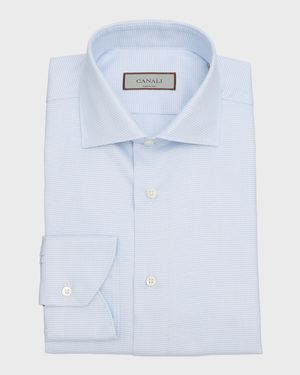 Men's Cotton Micro-Structure Dress Shirt