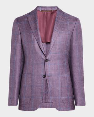 Men's Windowpane Sport Coat