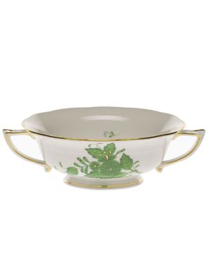 Chinese Bouquet Green Cream Soup Cup