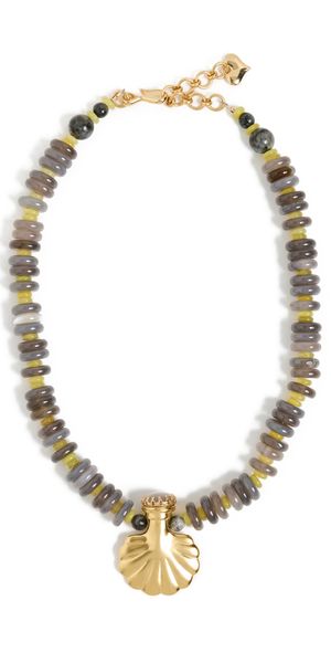 Brinker + Eliza Marissa Necklace Grey/Gold One Size