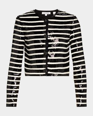 Mickey Sequined Stripe Jacket