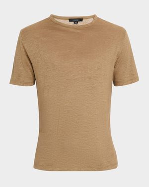 Men's Solid Linen T-Shirt