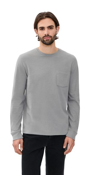 Vince Sueded Jersey Pocket Crew Tee H Mouse S