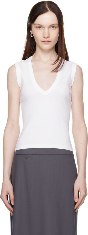 FLORE FLORE White Dewi Tank Top