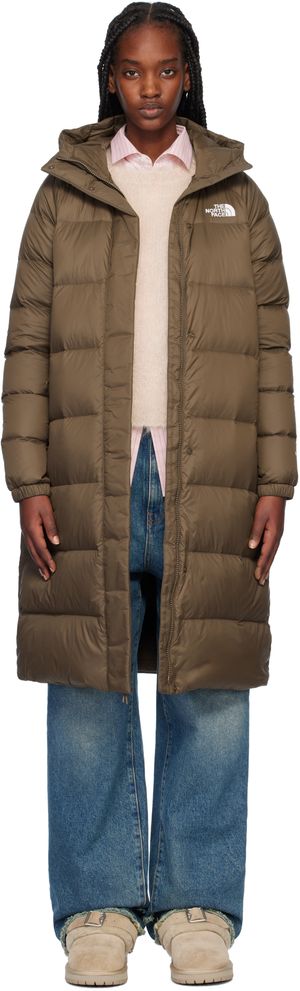 The North Face Manteau brun rembourré en duvet - Hydrenalite