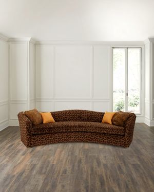 Kylee Leopard Sofa, 126"