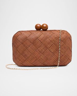 The Island Woven Clutch Bag