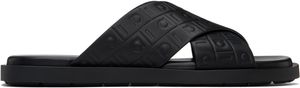 Ferragamo Sandales noires à monogrammes