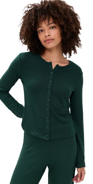 Leset Lauren Classic Cardigan Emerald M