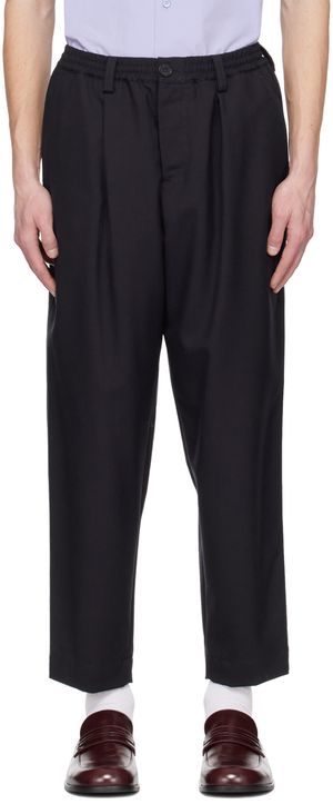 Marni Navy Cropped Trousers