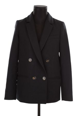 Sezane - Seconde Main - Blazer en laine - Taille XS - Noir