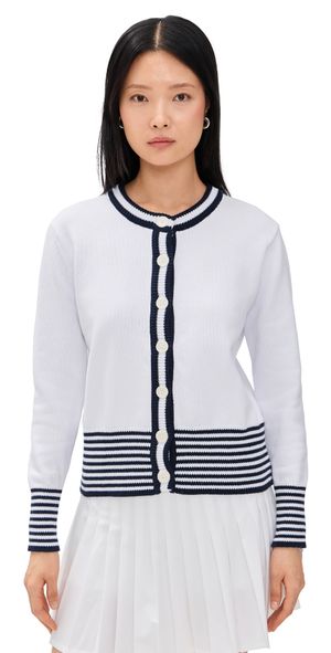 Addison Bay Coastal Cardigan Super White XS